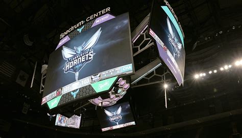 A scoreboard displaying the final score of a Charlotte Hornets game.