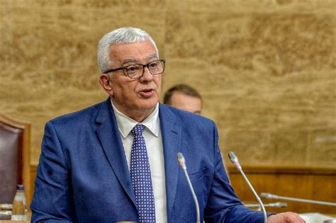Andrija Mandić presenting his views on Serbian minority rights