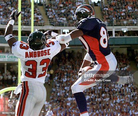 Ashley Ambrose celebrating in the end zone with teammates