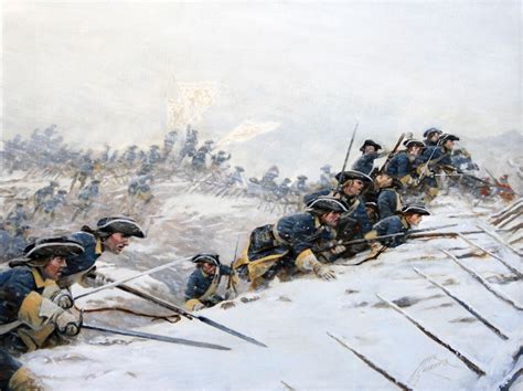 A depiction of the Battle of Narva showing Swedish soldiers facing Russian troops.