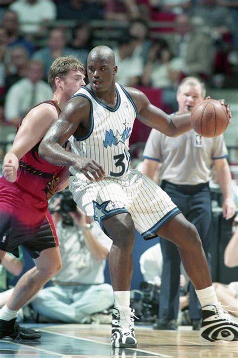 Shaquille O'Neal in a game with the Orlando Magic.