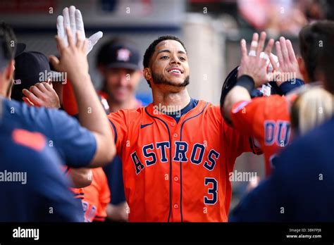Jeremy Peña at the plate preparing to hit for the Houston Astros.
