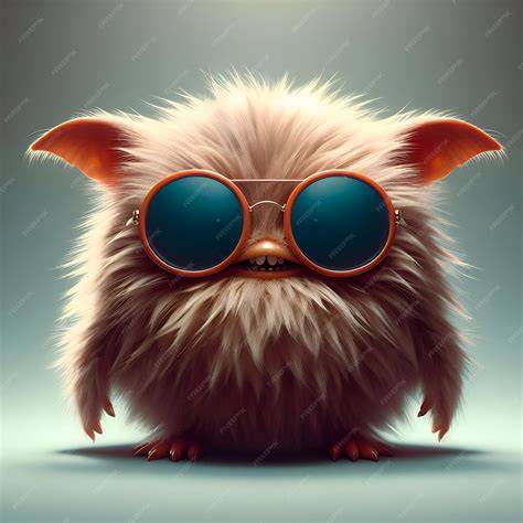 A fuzzy creature using tools to show its intelligence.