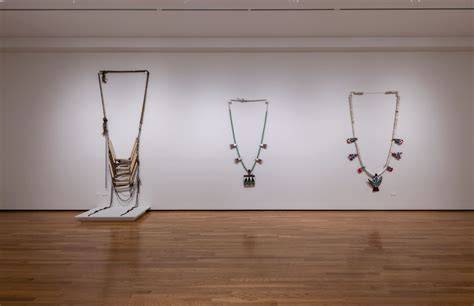 The installation 'Cultural Mosaic' by Ishi Glinsky featuring diverse materials.