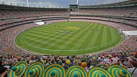 Spectators watching the Boxing Day Test match at the Melbourne Cricket Ground.