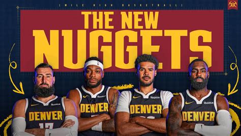 Denver Nuggets players in action during an intense game.