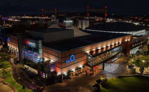 A variety of food stands offering burgers and nachos at The O2 Belfast.