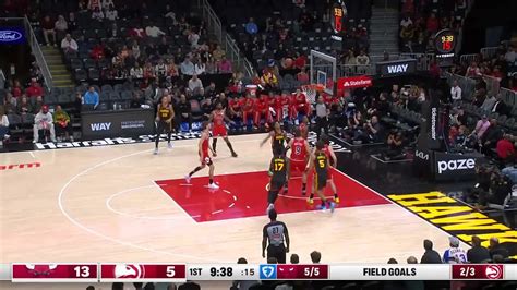 A thrilling moment from the Atlanta Hawks game against the Chicago Bulls.