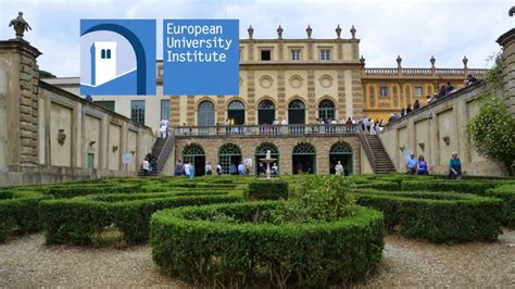 A group of prospective students discussing application steps at the European University Institute.