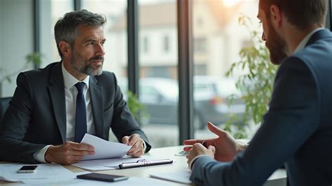 A person talking to a financial advisor about loan options.