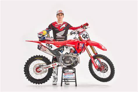 Young Hunter Lawrence is seen competing in a local motocross event.