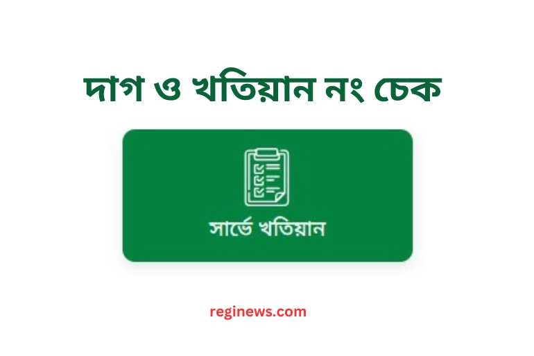 দাগ ও খতিয়ান নং চেক